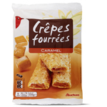 Auchan crepes fourrees au caramel x8 - 220g