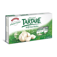 TARTARE Ail et Fines Herbes au lait pasteurisé, 32,2%MG, 10 portions,160g