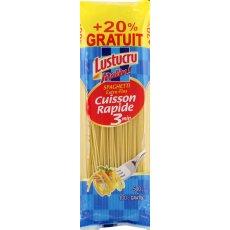 Spaghetti cuisson 3min LUSTUCRU, 500g