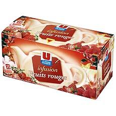 Infusions fruits rouges U, 25 sachets, 40g