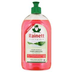 Rainett Liquide Vaisselle Ecologique Pamplemousse 500 ml Lot de 4