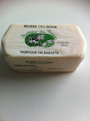 Beurre moulé cru doux 83% de mg, FONTAINE DES VEUVES, 250g