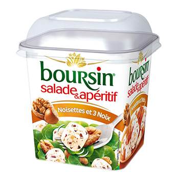 Boursin salade noisette et noix 120g - 43%mg/pt