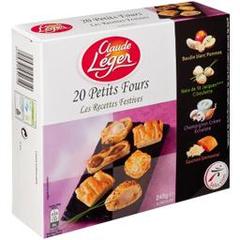 Claude Léger, Petits fours assortis Les recettes festives, la boite de 20 - 245 g