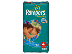 Pampers baby dry geant 7/18 kg change x50 taille 4