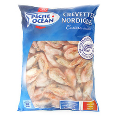 Crevettes cuites Peche Ocean Decortiquees 250/350 200g