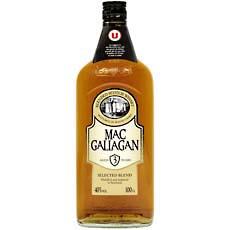 Bleded scotch whisky Mac Gallagan U, 40° , 3 ans d'age, 1l