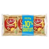 Vico Chips à l'ancienne au sel fin les 6 paquets de 25 gr