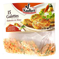 Galette Kauffer's pdt carottes Poireaux 15x35g
