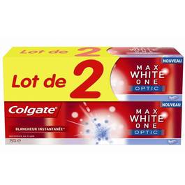 Colgate Dentifrice Max White One Optic le lot de 2 tubes de 75 ml