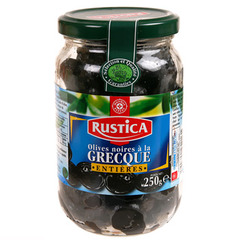 Olives Rustica noires Grecques entieres 250g