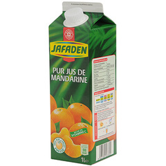 Jus de fruits Jafaden Mandarine pur brique 1l
