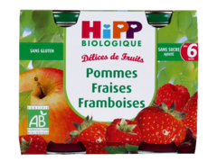 Biologique - Pommes fraises framboises (des 6 mois)