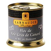 Bloc foie gras canard Larnaudie Sel de Guérande Prestige 200g