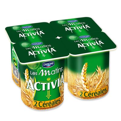 Activia yaourt bifidus aux cereales 2 cereales muesli 4 x 125g