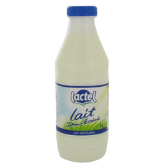 Lactel lait frais demi-ecreme bouteille 1l