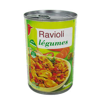 Auchan raviolis aux legumes 400g