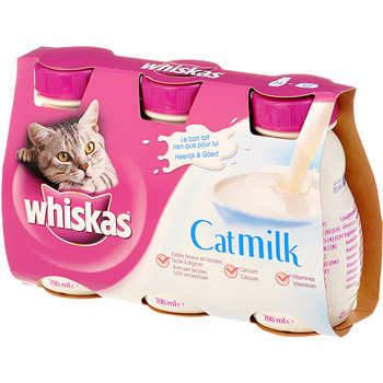 Boisson lactee pour chat Catmilk WHISKAS, 3x200ml