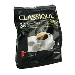 Dosettes de cafe classique - 36 dosettes Fin et equilibre.