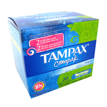 Tampax Compak super clean systeme x20