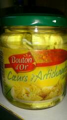 Coeurs d'artichaut a l'huile, le bocal de 314ml