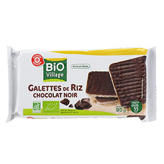 Galettes riz Bio Village Nappees chocolat 90g