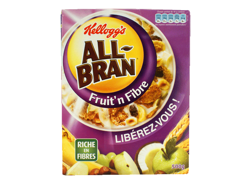 Cereales All-Bran Kellogg's Fruit'n fibre 500g