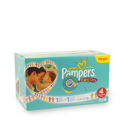 Pampers baby dry mega change x112 taille 4