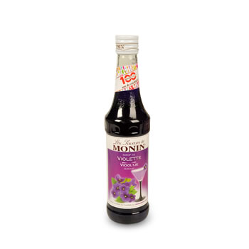 Les saveurs de monin, sirop de violette pour cocktail, la bouteille, 33cl