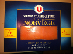 Saumon fumé de Norvège U, 6 tranches , 300g