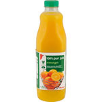 Jus d'orange 100% pur jus Sans sucres ajoutes. Naturellement riche en vitamine C.