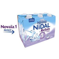 Nidal Novaia 1 lait liquide 1er age de 0 a 6 mois 6x500ml