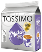 Tassimo Capsules de boisson Milka les 8 capsules de 30 g