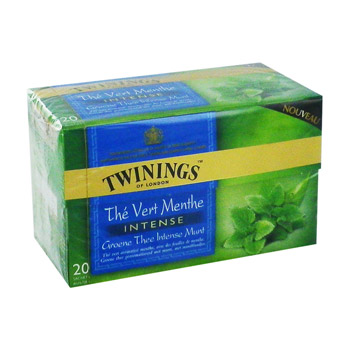 Twinings Thé vert menthe intense la boite de 20 sachets - 32 g