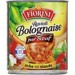 Ravioli bolognaise pur boeuf, riche en viande, la boite, 800g