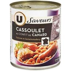 Cassoulet au confit de canard U LES SAVEURS, 840g