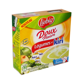 Soupe doux plaisir Liebig Legumes kiri 2x30cl