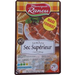 Monique Ranou, Jambon sec sup?rieur, 7 mois d'affinage, le paquet de 10 tranches - 200 g