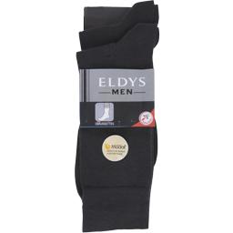Eldys Mi-chaussette modal côte noir homme t43/46 la paire