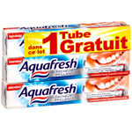 Aquafresh dentifrice blancheur et brillance 2x75ml