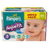 Pampers active fit mega midi + change x88 taille3 + 