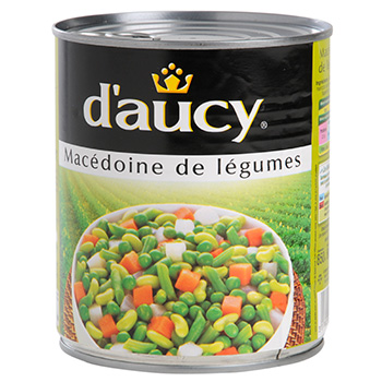Macedoine de legumes D'Aucy 530g