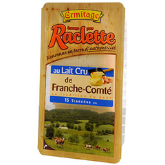 Raclette de Franche Comte au lait cru tranchee ERMITAGE, 27%MG, 350g