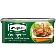 Cassegrain, Courgettes cuisinees a la provencale, la boite de 185 gr