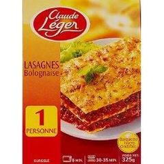 Lasagnes Bolognaise, barquette micro-ondable, la boite,325g