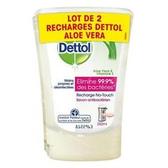 Dettol savon liquide no touch aloe vera recharge 2x250ml