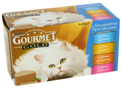 Pâtée chats Gourmet gold Mousselines 4x85g