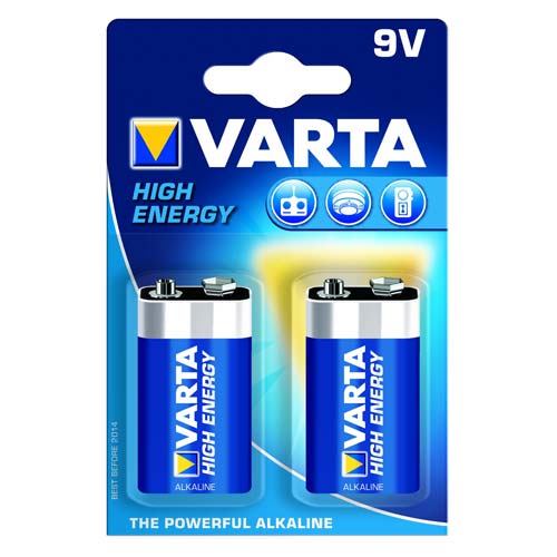 Varta High Energy Piles Alcalines 9V x 2