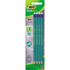 Crayon graphite HB sans bois avec bout gomme, Ecolutions