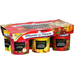 Yaourt gourmand Mamie Nova Aux fruits panaches 6x150g